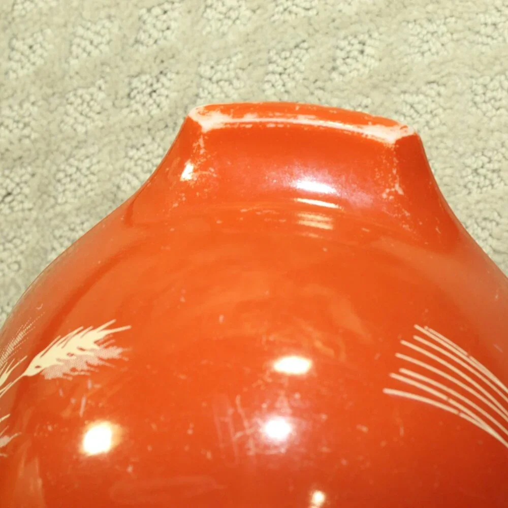 Vintage 1.5 Qt Pyrex Autumn Harvest Wheat Mixing Bowl 442 With Wheat Stalks